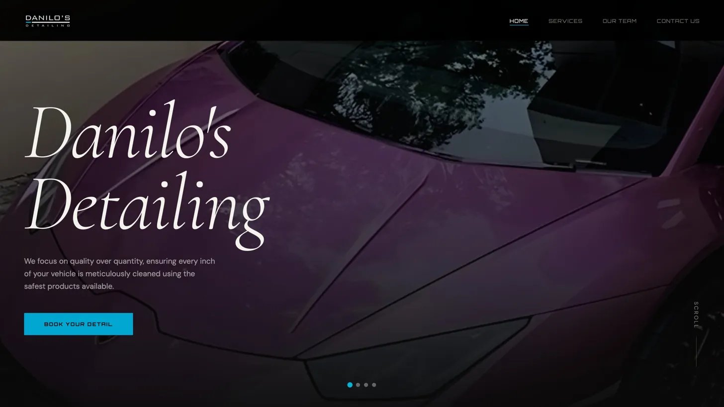 Danilo's Detailing website